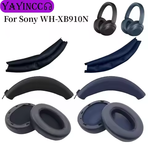 YAYINCC For SONY WH-XB910N wireless Headphones Replacement Leather ear pads earmuffs ear cushion hea