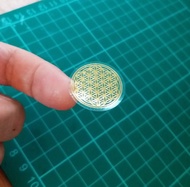 【宇能】 生命之花貼紙 2.3cm *30個(10絲厚) 神聖幾何符