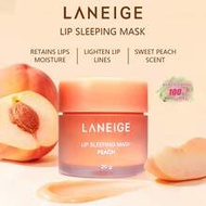 20g Peach Lip Sleeping Mask, Intensive Overnight Repair, Deep Hydration, Reduce Lip Lines, Improve D