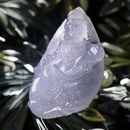 【屬龍蛇本命佛】冰種精雕普賢菩薩 | 天然緬甸A貨翡翠 | 送禮