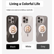 NFC E ink circular display phone case