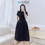 [12-13.9 |MUA 2 GIẢM 20K] Đầm nữ kiểu vai xếp ly thời trang GUMAC LDE1108