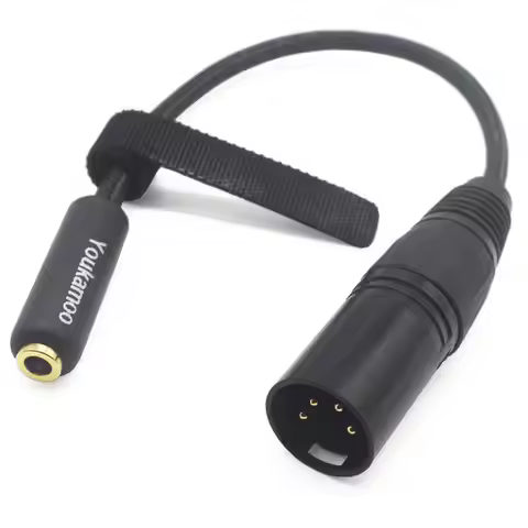 4 Pin XLR to 4.4mm Female Balanced 8 Core Silver Plated Audio Headphone Adapter Cable 15cm [ 4.4mm F