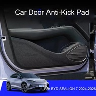 Car B-Pillar Door Trunk Protect Sill Pad For BYD SEALION 7 EV 2024-2026 PU Leather Anti-Kicks Mat Sc