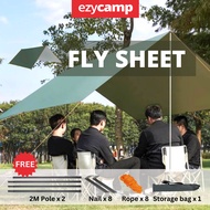 Ezycamp Outdoor Camping Waterproof Flysheet Rain Tarp Ground Sheet Tent Shelter Portable Awning Bumbung Penutup Khemah