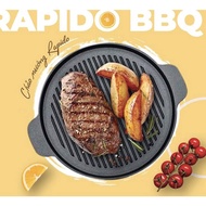 RAPIDO cast iron grill pan - ECOCARE 24cm, 26cm - GENUINE PRODUCTS - NATIONWIDE WARRANTY