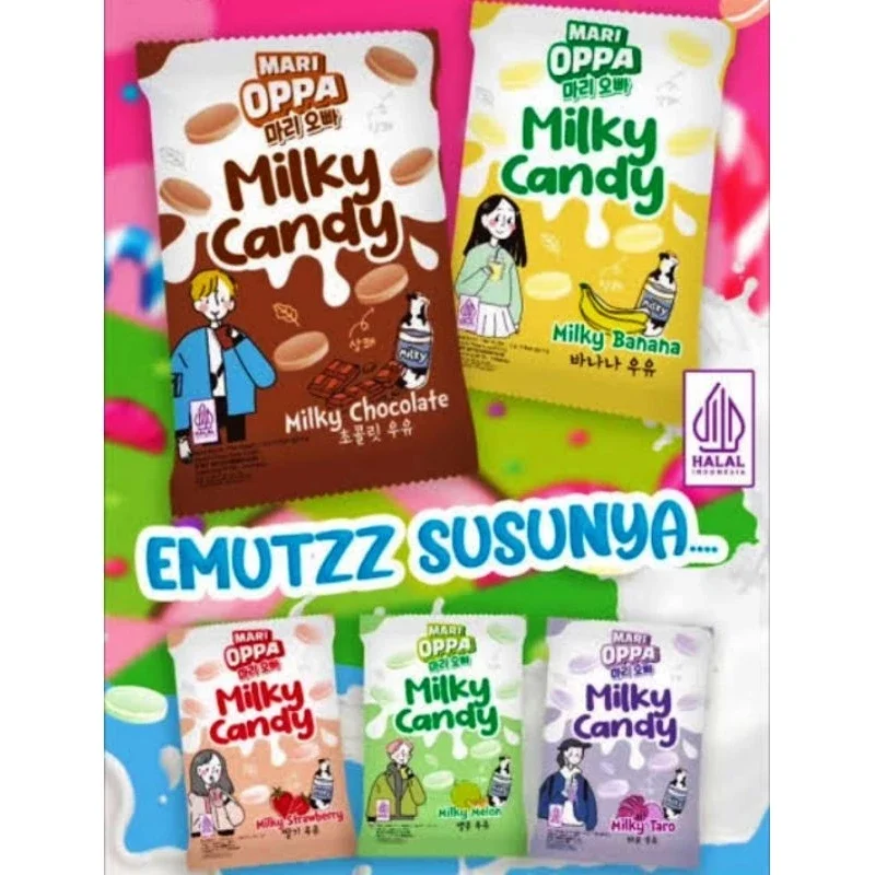 Permen Mari Oppa Milky Candy Ecer