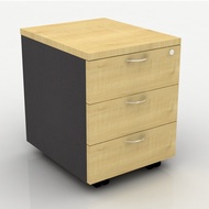 Mobile pedestal 3 drawer c/w locksets