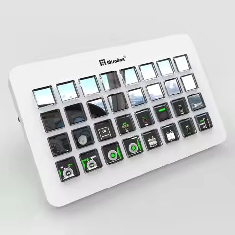 Mirabox XL 32-Key Visual Stream Deck Streamdeck Deck Dock Macro Pad Controller Desktop Console Strea