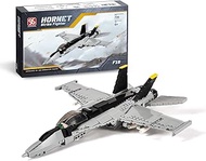 DAHONPA F/A-18E Bumblebee Fighter Military Army Airplane Building Bricks Set with 1 Figure, 682 Piec