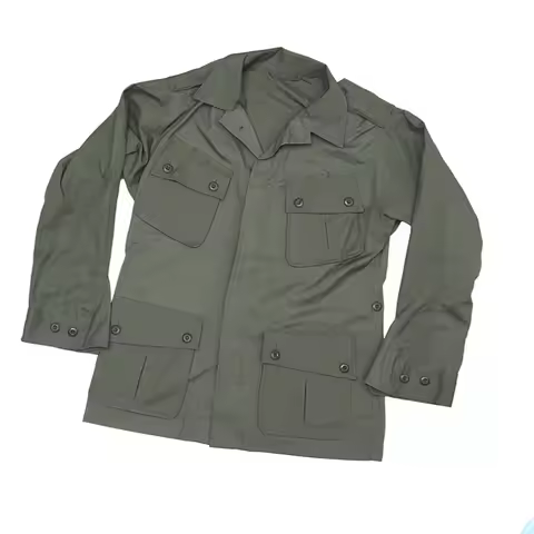 Vietnam War Army Green TCU First Generation Combat Jacket Men's Shirt Field Coat OG107