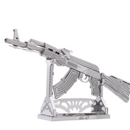 AK-47 3D Metal Puzzle Model Kits DIY Laser Cut Puzzles Jigsaw Toy For Children