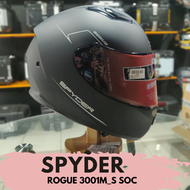 spyder helmet rogue 3001m s soc matte black dual visor helmet ripple