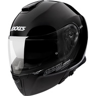 AXXIS FU403 SV Gecko SV Flip-Up Modular Double Visor Fullface Helmet Gloss Black Original Import Fro