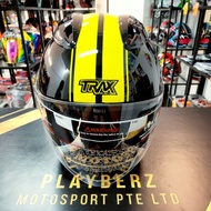 TRAX *PSB APPROVED XB02 YELLOW BLACK HELMET