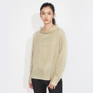 GSP Blouse เสื้อเบลาส์แขนยาว สีแชมเปญ คอตลบ ดีเทลจีบรูดช่วงแขน เสื้อ เสื้อผ้าผญสวยๆ เสื้อแฟชั่น เสื้