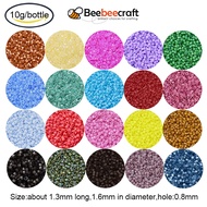 Beebeecraft 1 Bottle Delica Beads Cylinder Japanese Seed Beads 11/0 Opaque Brown Picasso 1.3x1.6mm Hole: 0.8mm; about 2000pcs/bottle 10g/bottle for Jewellry Making