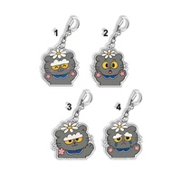 Top Boys Idol GDragon Gray Cat Keychain Concert Charms Transparent Acrylic Keyring