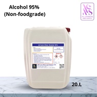 20L.แอลกอฮอล์ 95% Non-Food Grade พร้อมส่ง | Ethanol 95% สำหรับล้างคราบมัน ทำความสะอาด ขนาด 20 ลิตร