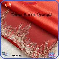 ⭐LOW PRICE⭐ 【FREE LACE】Tema Burnt Orange Kain Pasang Terkini Hot Color 2024 Trend Ana Textile
