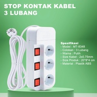 Stop Kontak Arde Switch Bukan Uticon Stop Kontak Kabel + Saklar Masing Masing 3 4 5 Lubang SNI