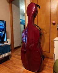 酒紅色 大提琴 琴盒 Cello Case 4/4