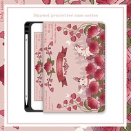 For Huawei Matepad 10.4 Inch 2022 2020 T10 T10s Pro 10.8 11 Air 11.5 2023 Case Casing with Pen Slot Tr fold clear Huawei Tablet Pad Mediapad T5 M5 Lite M6 Honor Pad X8 X9 Pro Cover