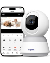 3K 5MP Indoor Pan/Tilt Security Camera with Auto-Focus,Ideal for Baby Monitor/Pet Camera/Home Securi