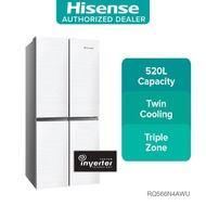 # Hisense (520L) 4 Door Inverter Refrigerator / Fridge / Peti Sejuk (RQ566N4AWU)