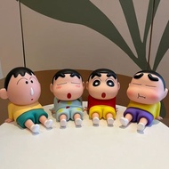 Dumb Greedy Crayon Shin-Chan Mobile Phone Holder Lazy Base Ornaments Cute Figure Model Foldable Tabl