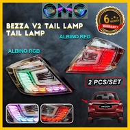 Perodua Bezza 2016 above Tail Lamp Dragon Scale Dynamic Tail Lamp With Signal Running (Albino)