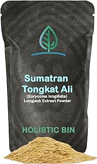 Pure Indonesian (Sumatran) Tongkat Ali Extract Powder by Holistic BIn, Wild Harvested - 15+ Year Old Roots