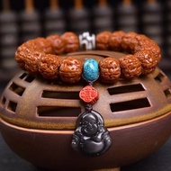 秒殺價 藏式雙龍小金剛菩提子文玩手串 珠經13MM 玉華包漿