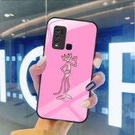 Pink Panther Collection Tempered glass case vivo s1 pro X70 V11i V15 V20 Y15 Y17 Y20 Y50 Y72 Premium glass case