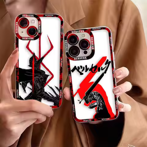 Anime B-Berserk G-Guts Griffith Clear Phone Case For Realme 15 5 6 7 7I 8 8I 9 9I 10 12 NOTE 70 C75 