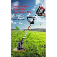 698VF/998VF Bateri Cordless Grass Cutter Machine Rechargeable Electric Lawn Mower Portable Grass Tri