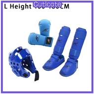 [CUTICATE] Taekwondo Sparring Gear Set with Shin Guards Footgear for Taekwondo Sparring