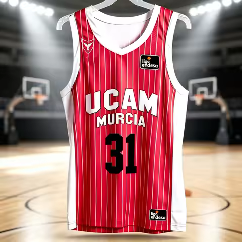 2026 Summer New Spanish Basketball UCAM Murcia Basketball Jersey Fan Special Basketball Quick Dry Sp