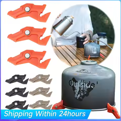Magnetic Tripod Camping Stove Stand Multifunctional Outdoor Stove Holder Camping Stove Bottle Shelf 