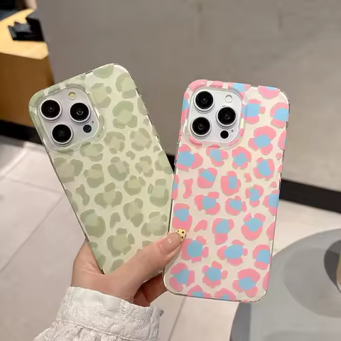 Green Pink Leopard Print Phone Case for Infinix Hot Note Zero 60i 60 50x 50 40 30 12 12i Smart 9 8 7