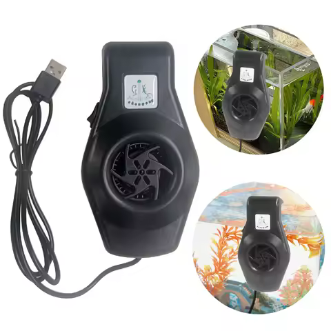 Mini Aquarium Chiller with Speed Controller Aquarium Fan Quiet Aquarium Cooler Suitable for Freshwat