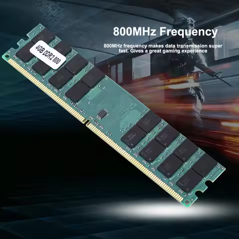 4GB 800MHz DDR2 4GB High-Capacity DDR2 Memory Module 800MHz High-Speed Data DDR2 4GB DDR2 for AMD Pl