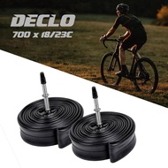 Declo Bicycle Inner Tube 700 x 18-23c Presta FV 60MM 6CM Fixed Gear Fixie Roadbike Racing Bike ETC