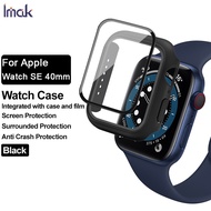 Imak Case for Apple Watch SE 3 40mm 44mm Cover with Tempered Glass Screen Protector  Full Protect Ca