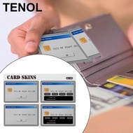 TENOL 4x Debit Card Sticker Protecting Credit Card Skin for Ebt Key Card Metro