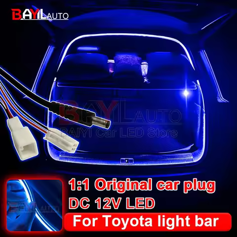 Flexible LED Ambient Light Strip With Dedicated Linker For Toyota Harrier VENZA BZ4X After Trunk Lig
