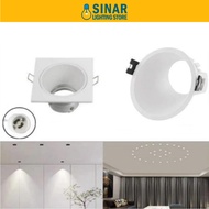LED Eyeball Casing Recessed GU10 45° Degree Diet-cast With GU10 Bulb