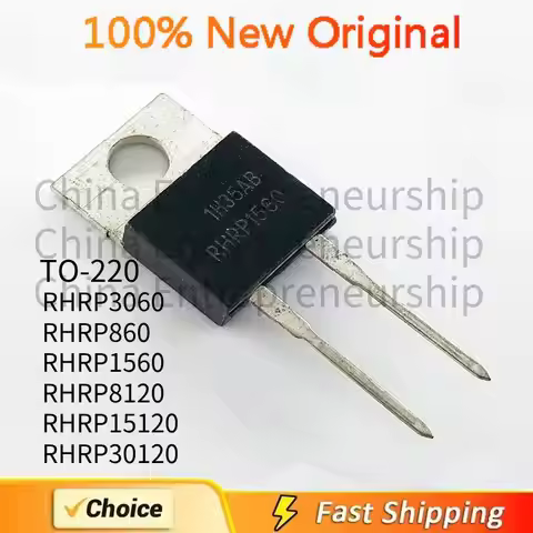 10PCS RHRP3060 TO220 fast recovery rectifier diode TO-220 600V 30A RHRP860 RHRP1560 RHRP8120 RHRP151