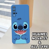 G56 - HUAWEI NOVA 5T Silicone - HUAWEI NOVA 5T pro camera Softcase - STICH Motif - Flexible rubber m
