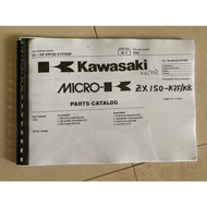 Kawasaki zx150/250 book parts catalogue buku motor parts